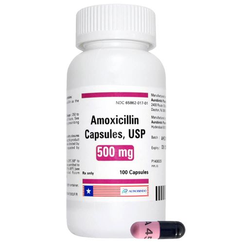 Amoxicillin  Rx 500mg  Capsules