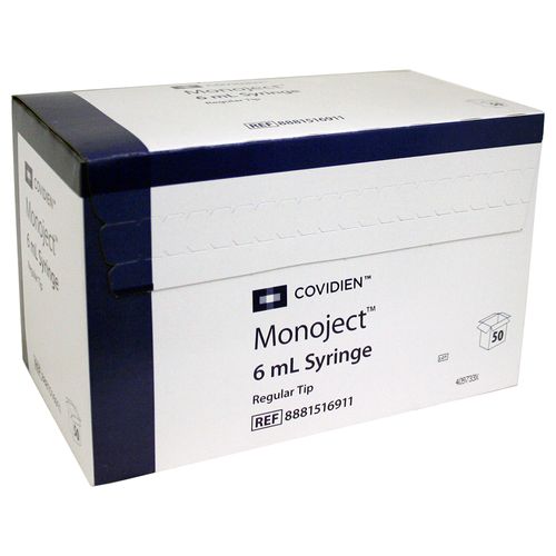 Rx Monoject Syringe 6cc LS 50 Count