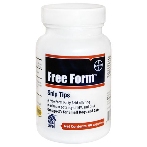 Free Form Snip Tips Omega-3s for Small Dogs and Cats 60 ct