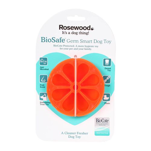 BioSafe Germ Smart Dog Toy Orange