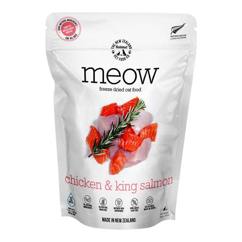 Meow Chicken & King Salmon Freeze Dried Food 9.9oz