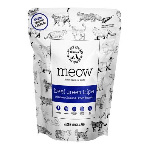 Meow Beef Green Tripe Freeze Dried Treat 1.4oz