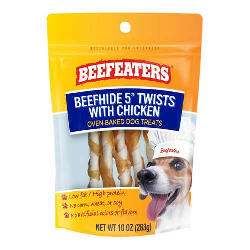 Beefeaters Beefhide 5" Twists with Chicken 10oz