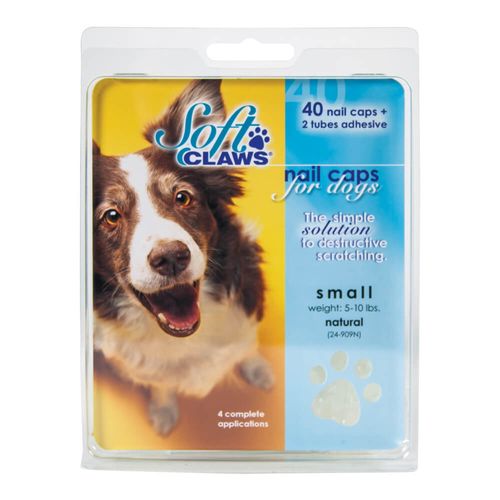 Soft Claws, Nail Caps for Dogs, Small, Clear, 40 ct