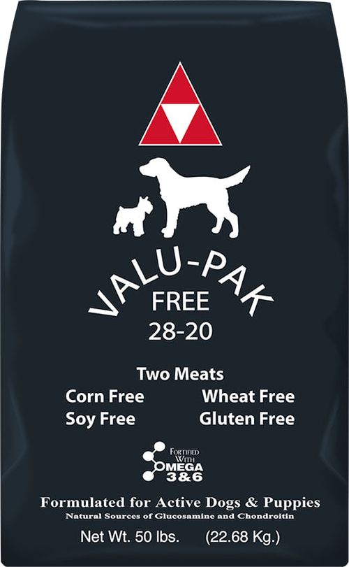 Valu-Pak Free 28-20 Dog Food (Black Bag), 50 lb