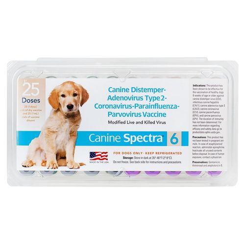 Canine Spectra 6 Dog Vaccine, 25 dose